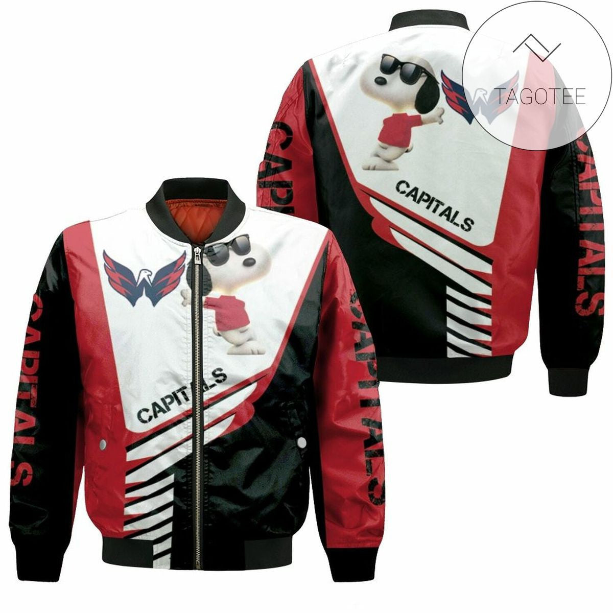 NHL Washington Capitals Snoopy For Fans Bomber Jacket