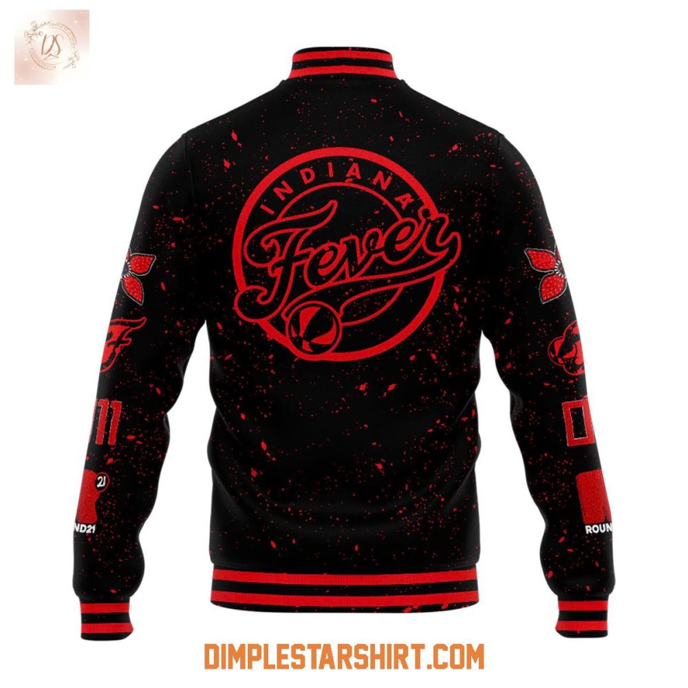 Indiana Fever Caitlin Clark Stranger Things Baseball Jacket