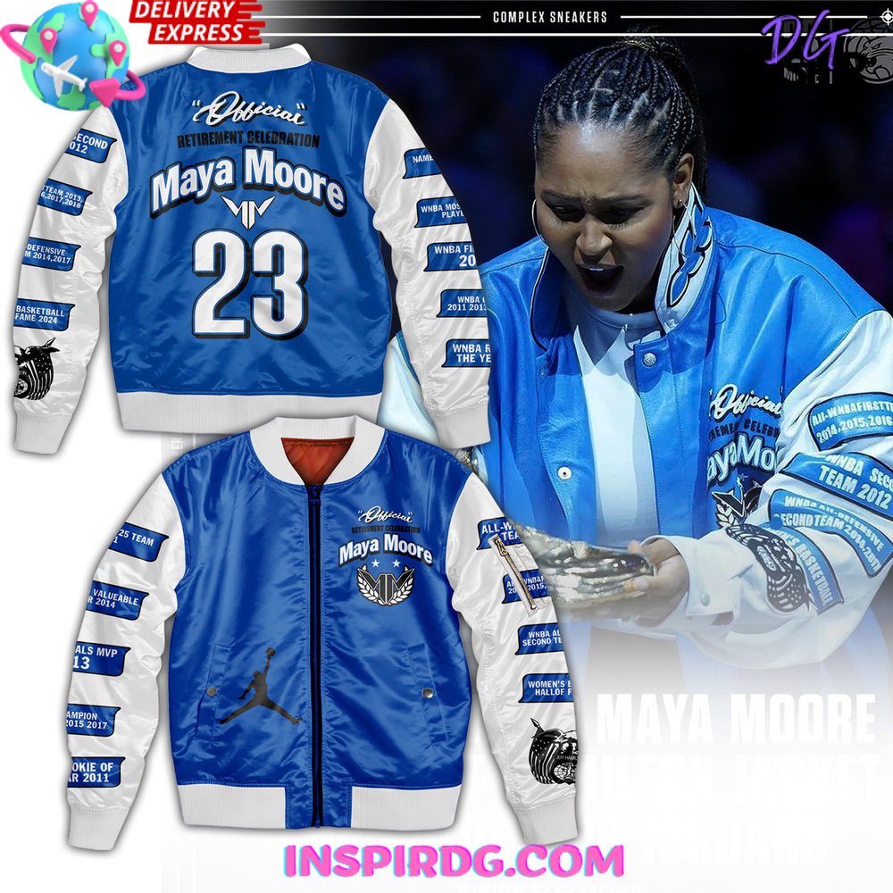 Minnesota Lynx Maya Moore Retirement Bomber Jacket
