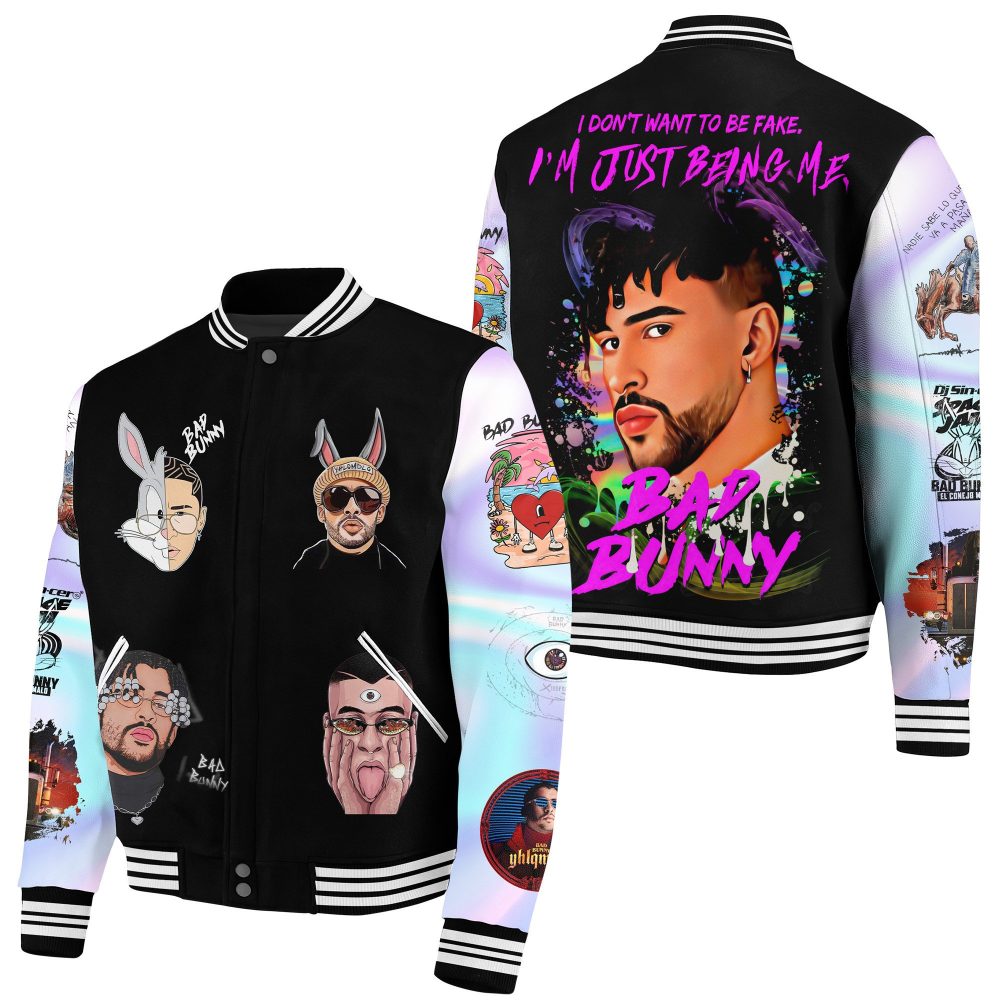 Limited Edition Bad Bunny Graphic Bomber Jacket - Bold Streetwear Style