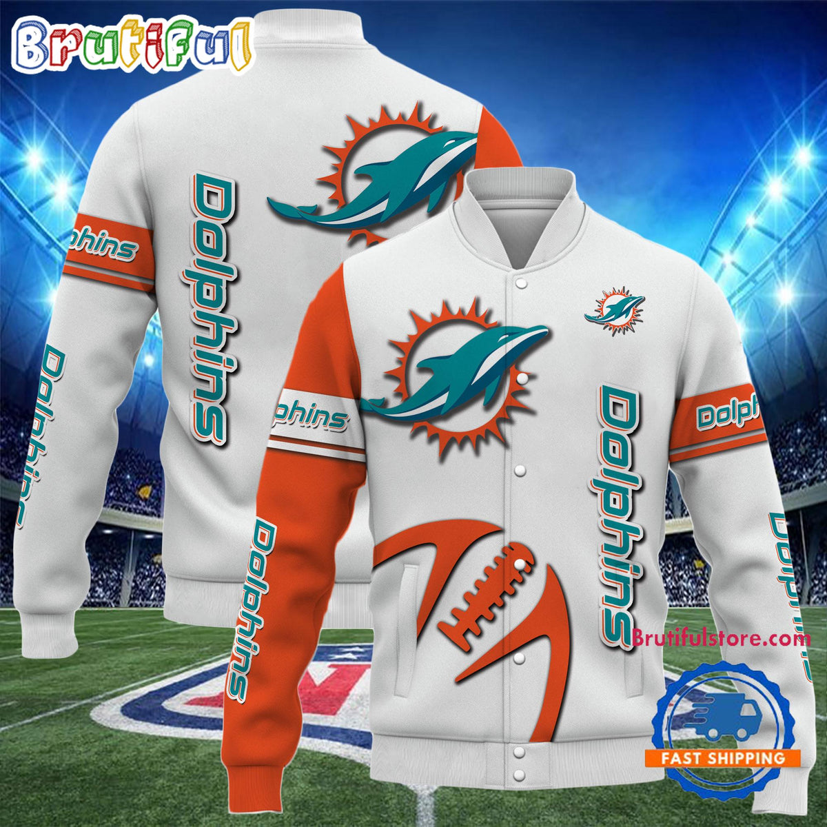 Miami Dolphins 2024 NFL Team Limited Edition New Design Baseball Jacket